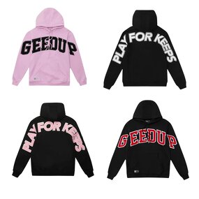 Hoodie Manufacturer - Geedup Play for Keeps 100% Cotton Loose Casual Printed
