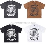 T-shirt Manufacturer - SAINTS VANITY Flame Print Oversized 100% Cotton Custom