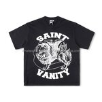 T-shirt Manufacturer - SAINTS VANITY Flame Print Oversized 100% Cotton Custom