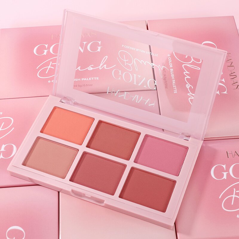 Blush Powder Palette Manufacturer - 6 Color Vegan Ultra-soft Natural Matte