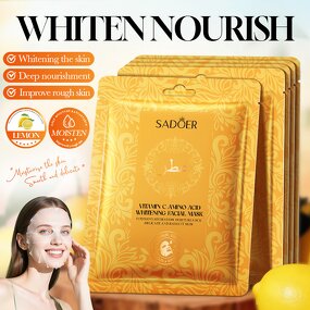 Facial Sheet Mask Manufacturer - with Vitamin C Lemon Extract 25ml & OBM OEM