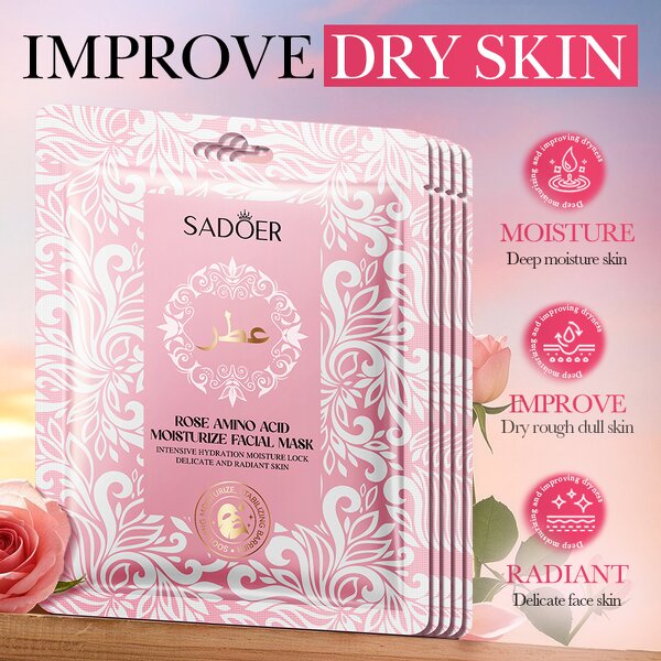 Facial Sheet Mask Manufacturer - OEM Rose Extract Brightening Whitening & Private Label