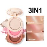 Makeup Disk Manufacturer - 3 in 1 Brightening Contour Blush Eyeshadow Integrated