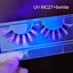 Glow in the Dark Eyelashes - Manufacturer - Mink Lashes Halloween Strip Lashes Under UV Light