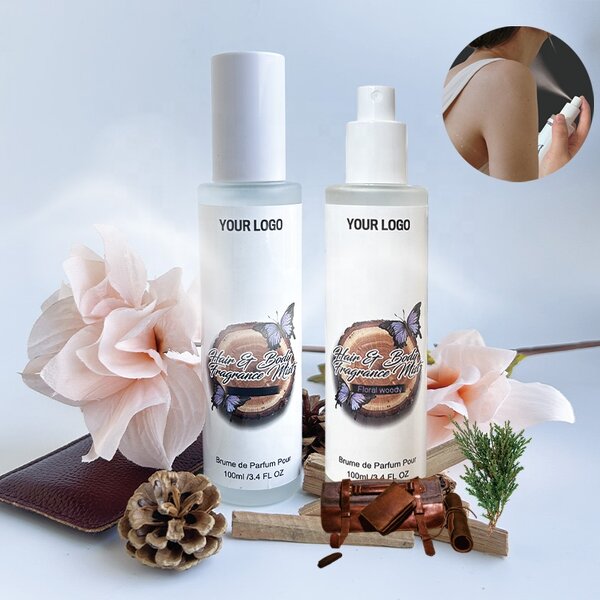 Hair Body Mist Spray - Manufacturer - Custom Logo Cypress Juniper Sandalwood Woody Fragrance