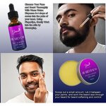 Men Beard Care Kit - Manufacturer - Custom Logo Trimming Brush Comb Balm Oil Serum Growth Set
