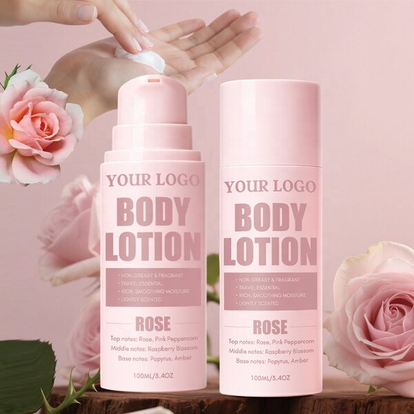 Rose Perfumed Body Cream - Manufacturer - Custom Logo 100ml Rose Aroma Refreshing Nourishing