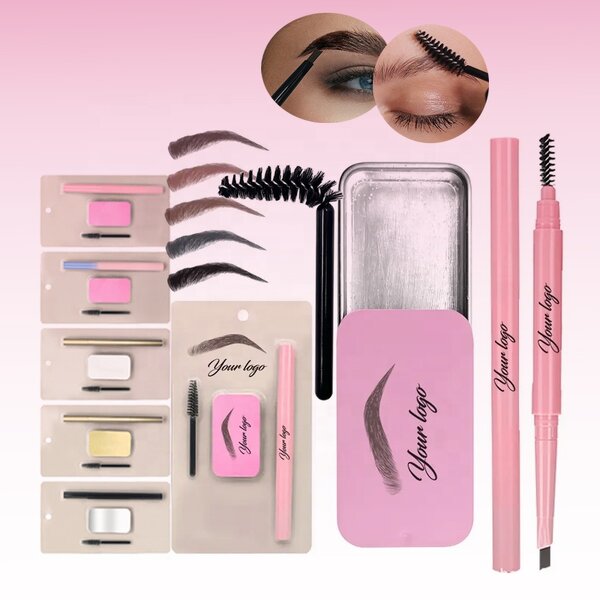 Eyebrow Styling Set - Manufacturer - 3 in 1 Waterproof Eyebrow Gel Soap Pencil Wax Set With Brush