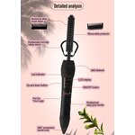 Electric Hot Comb - Manufacturer - Custom Logo LCD 360 Rotation Rhinestones Bling 500F Straightening