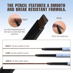Eyebrow Pencil Manufacturer - Maycheer 3 Color Slim Double Head with Brush
