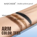 Eyebrow Pencil Manufacturer - Maycheer Double Head Long Lasting Waterproof 2 in 1
