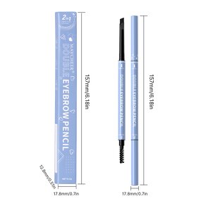 Eyebrow Pencil Manufacturer - Maycheer Double Head Long Lasting Waterproof 2 in 1