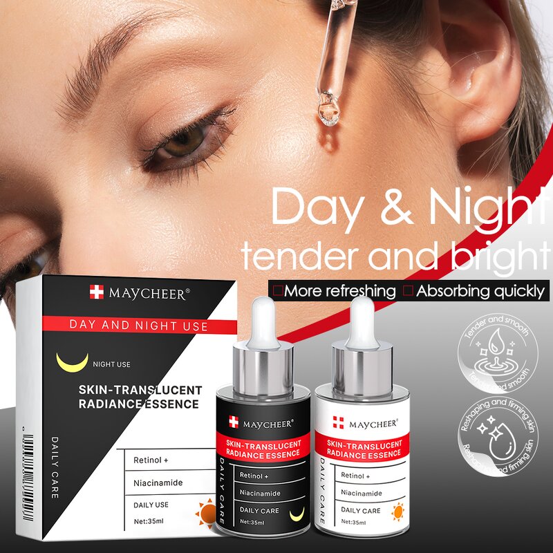 Face Serum Manufacturer - Maycheer Skin Translucent 2in1 Anti-aging Day & Night