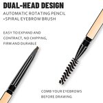 Eyebrow Pencil Manufacturer - Private Label with Brush Natural Waterproof 5 Color