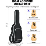 Acoustic Guitar Gig Bag - Manufacturer - Free Sample Waterproof OEM Reinforced Padded Bass Guitar Case