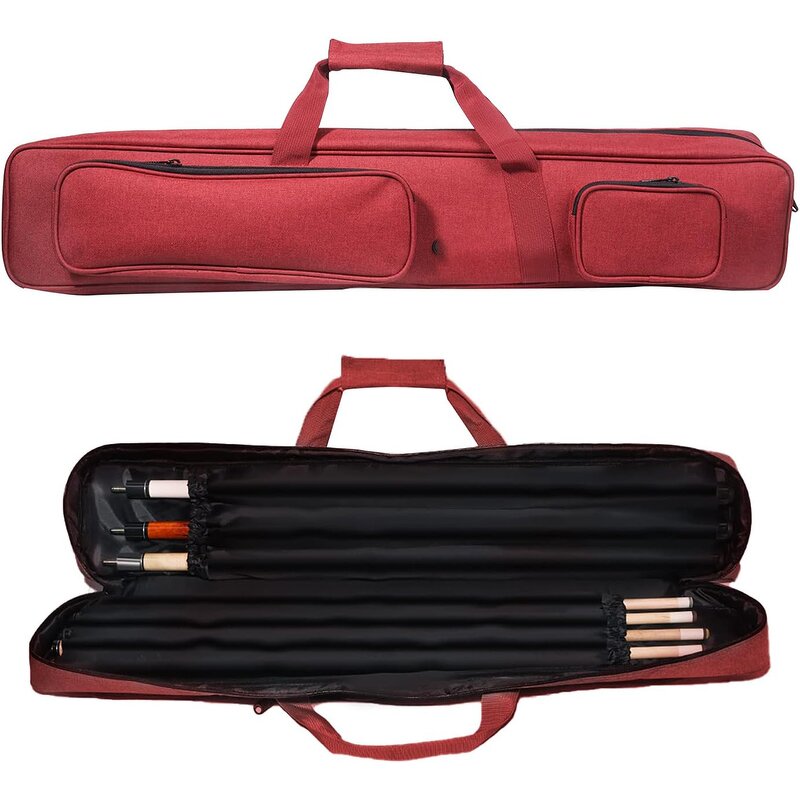 Billiard Cue Case - Manufacturer - Free Sample Custom Logo Waterproof 1 Butt 2 Shafts 3 Holes