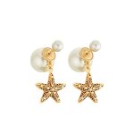 Pearl Pendant Earrings - Manufacturer - Luxury Stainless Steel Natural Freshwater Beach Jewelry for Women