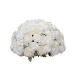 White Flower Ball Factory Route Sign Decoration