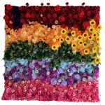Artificial Flower Wall Manufacturer Mixed Color Custom OEM Services