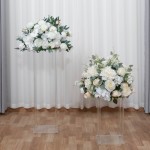 White Flower Ball Factory Route Sign Decoration