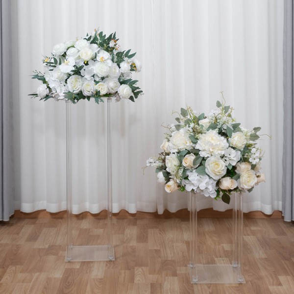 White Flower Ball Factory Route Sign Decoration