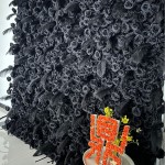 Black Artificial Flower Wall Manufacturer OEM ODM Services