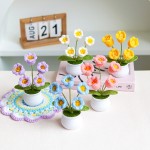 Simulation Potted Plant Manufacturer Knitted Flower