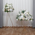White Flower Ball Factory Route Sign Decoration