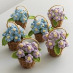 Crochet Flower Basket Manufacturer Handmade Decoration
