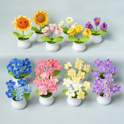 Crochet Flower Bouquet Factory Christmas Gifts