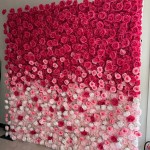 Source Supplier Gradient Artificial Flower Wall Wedding Props