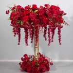 Red Ferris Wheel Flower Factory Event Decoration