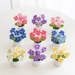 Simulation Potted Plant Manufacturer Knitted Flower