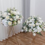 White Flower Ball Factory Route Sign Decoration