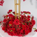 Red Ferris Wheel Flower Factory Event Decoration