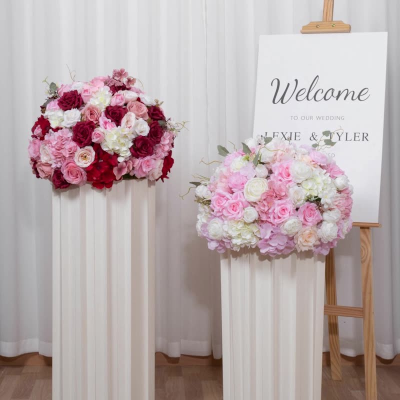 Hydrangea Rose Ball Factory Path Sign Decoration