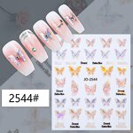 3D Gel Nail Sticker Wrap - Manufacturer - Neissry Korea Factory Butterfly Leaf French Style Hot Sale Art