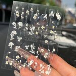 3D Nail Art Stickers - Manufacturer - Neiss Luxury Self-Adhesive Four-Pointed Star Decals Manicure Wholesale