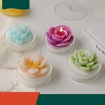 Scented Candle Manufacturer - Modern Simulation Meaty Rose Shape Plant Soy Wax