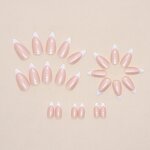 Artificial Fingernails Manufacturer - Wholesale Simple Pearlescent Aurora French Design