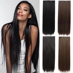 Synthetic Hair Extension Manufacturer - Hot Sale Straight Heat Resistant Invisible Root