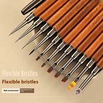 Nail Brush Set Manufacturer - Wholesale Sandalwood Handle Nylon Professional Manicure