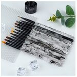 Nail Art Pen Set Manufacturer - Wholesale Dyeing Pen Set Acrylic Handle Nylon 12pcs