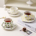 Ceramic Mug Set Manufacturer - Quick Shipment Handmade Irregular 320ml Hand Pinch