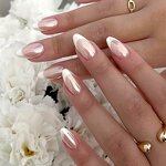 Artificial Fingernails Manufacturer - Wholesale Simple Pearlescent Aurora French Design