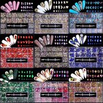Nail Art Rhinestones Manufacturer - B2B Clearance Mixed Shape 3D AB Flat Glass 21 Grids