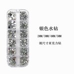 Nail Rhinestone Set Manufacturer - Hot Sale 12 Grids Factory Price Crystal Flat Back