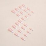 Artificial Fingernails Manufacturer - Wholesale Simple Pearlescent Aurora French Design