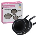 Frying Pan Set Manufacturer - 3 Piece Nonstick Omelette 8 9.5 11 Inch with Handles