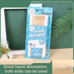 Cotton Swabs Manufacturer - Wholesale 300 PCS Disposable Sterile Wood Stick Permanent Makeup